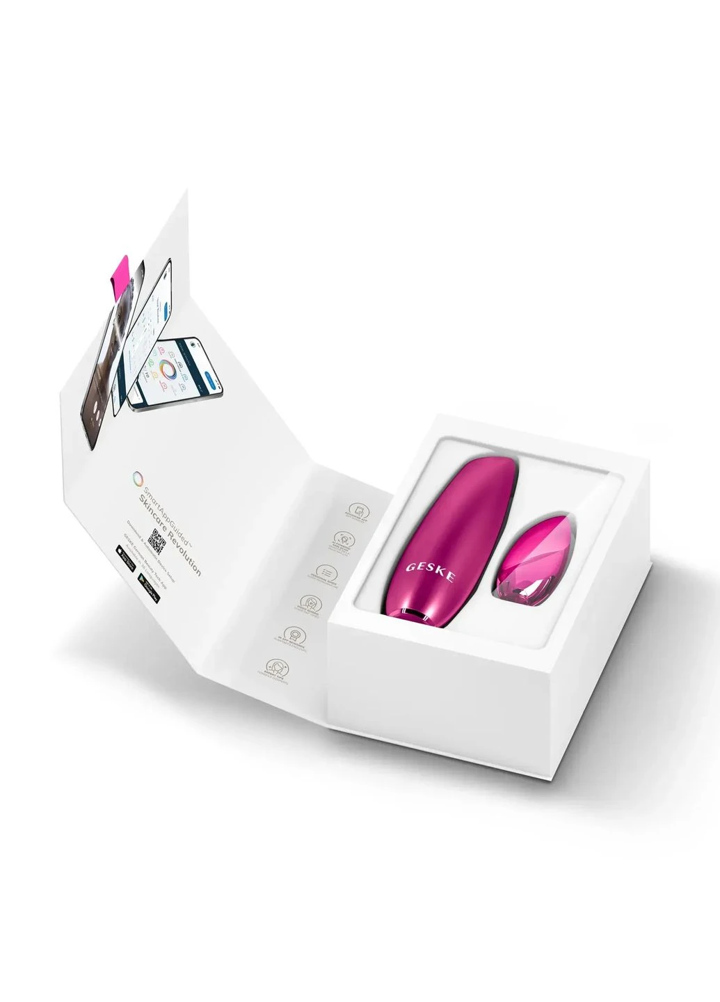 Безконтактна магнітна пілінг-маска Touchless Magnetic Peeling Mask 5 в 1, magenta GESKE (386485637)