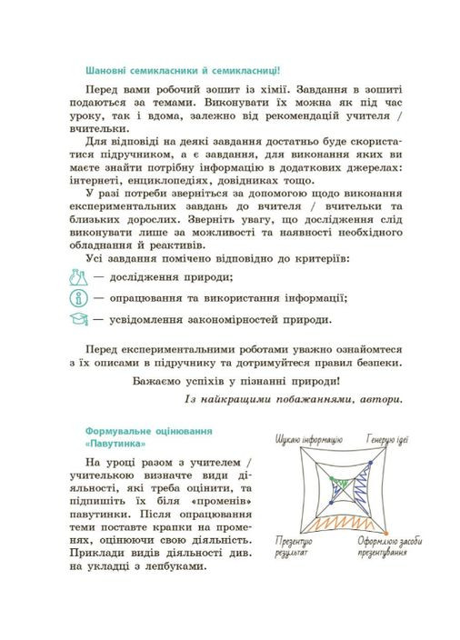 Химия 7 класс НУШ Рабочая тетрадь для 7 класса заведений общего среднего образования к учебнику Григорьевич РАНОК (315035512)