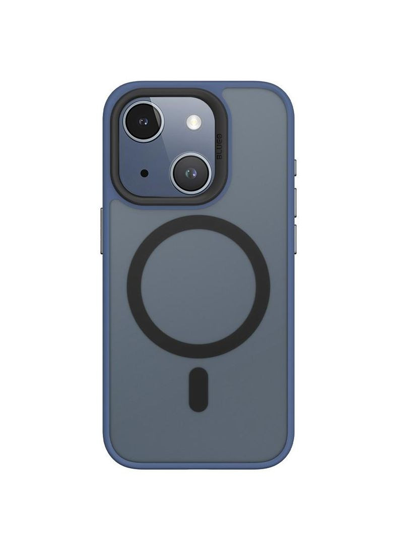 TPU+PC чохол Skin Friendly Frosted with MagSafe для Apple iPhone 15 (6.1") Blueo (297715057)