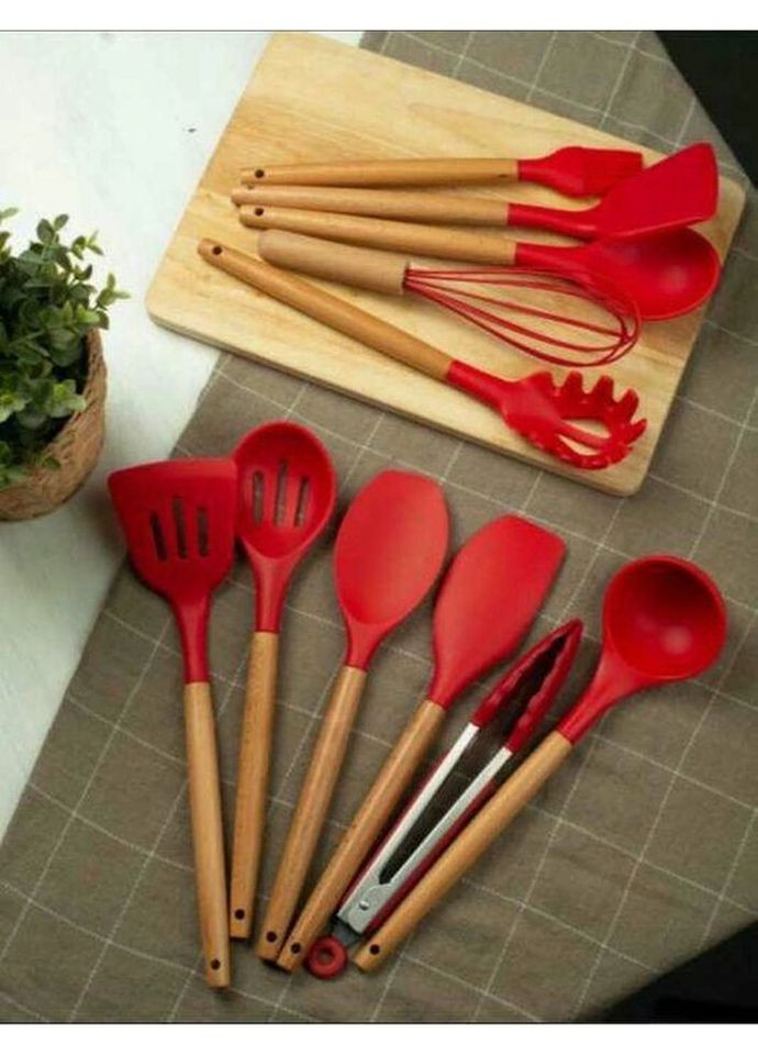 Набір кухонного приладдя EB-3610-Red 12 предметів червоний Edenberg (335716502)