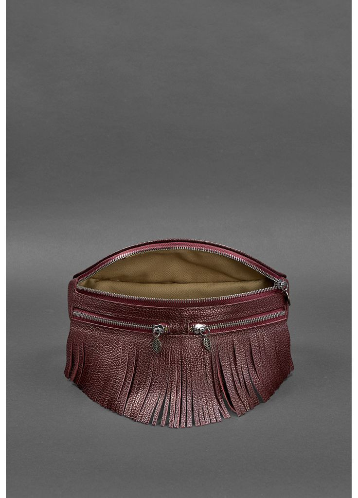 Шкіряна жіноча сумка на пояс Spirit бордова BlankNote поясна сумка (348359403)