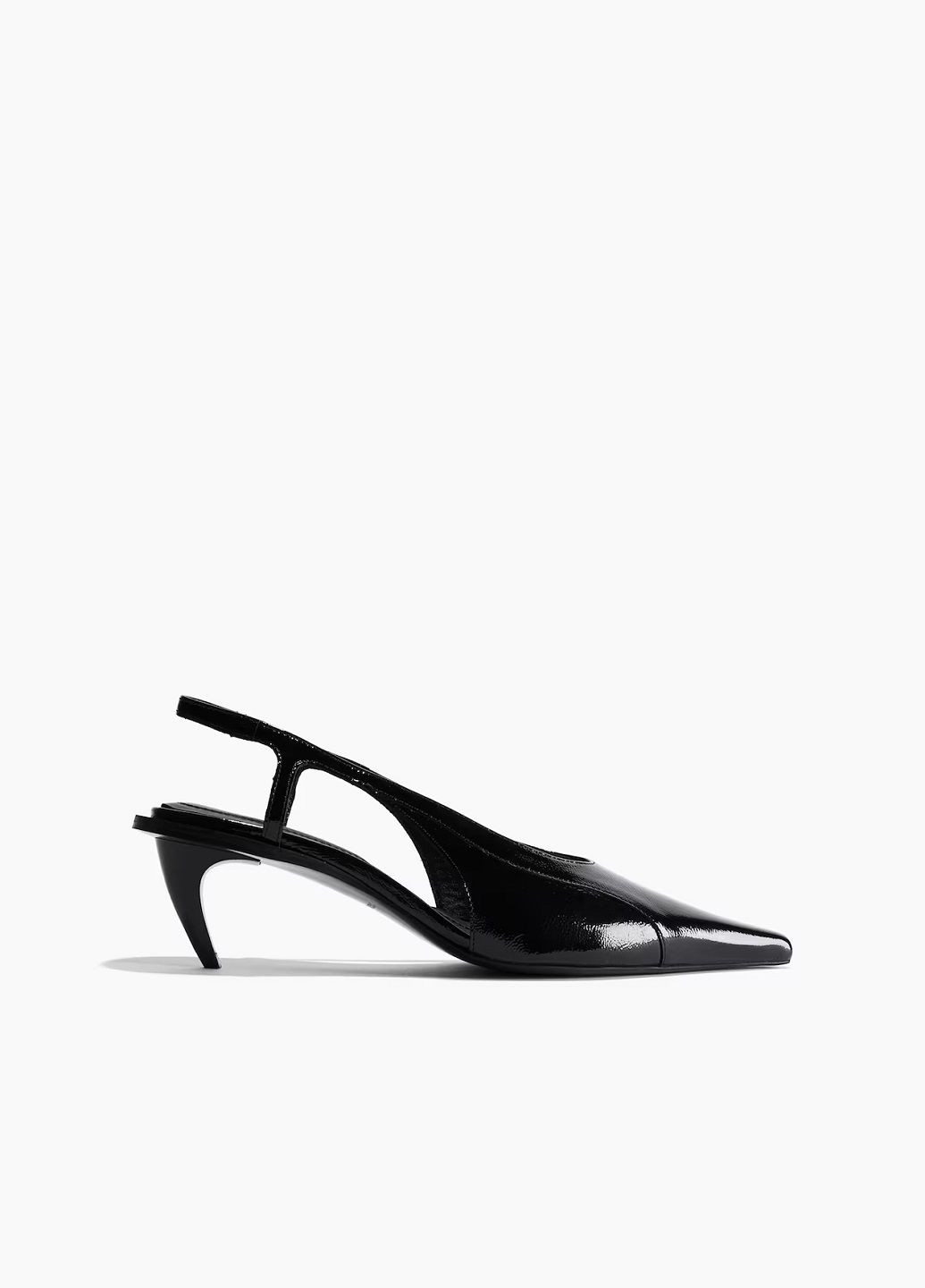 H&M Туфлі чорний з натуральна шкіра, швеція — демісезон (313175715)