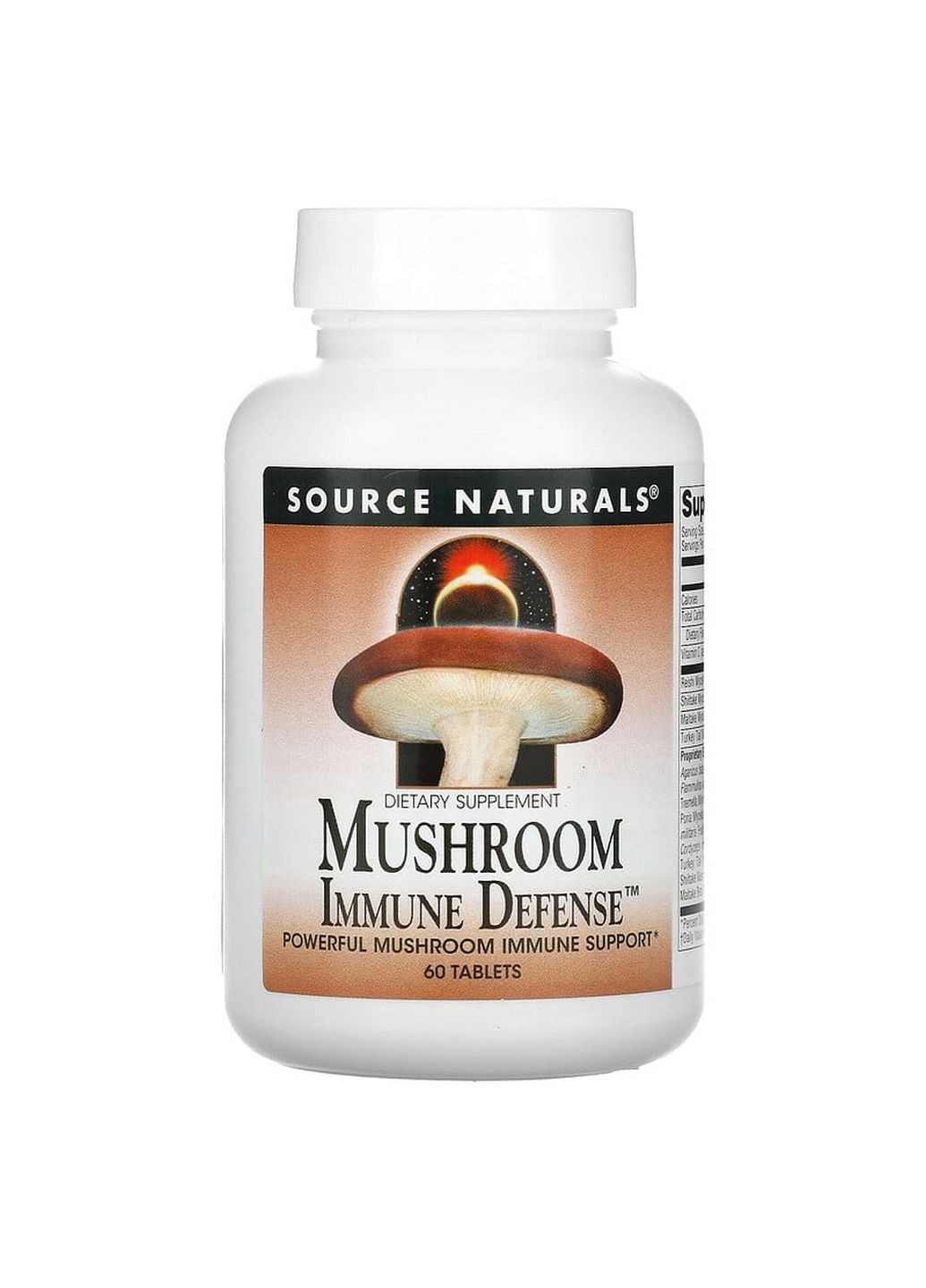 Натуральна добавка Mushroom Immune Defense, 60 таблеток Source Naturals (294926233)