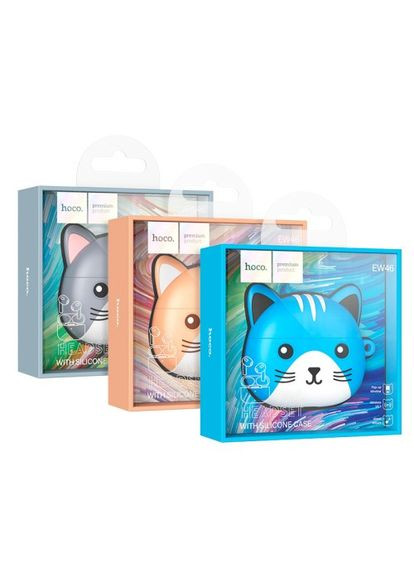 Навушники бездротові EW46 True ws stereo headset TWS Khaki Cat Hoco (370613272)