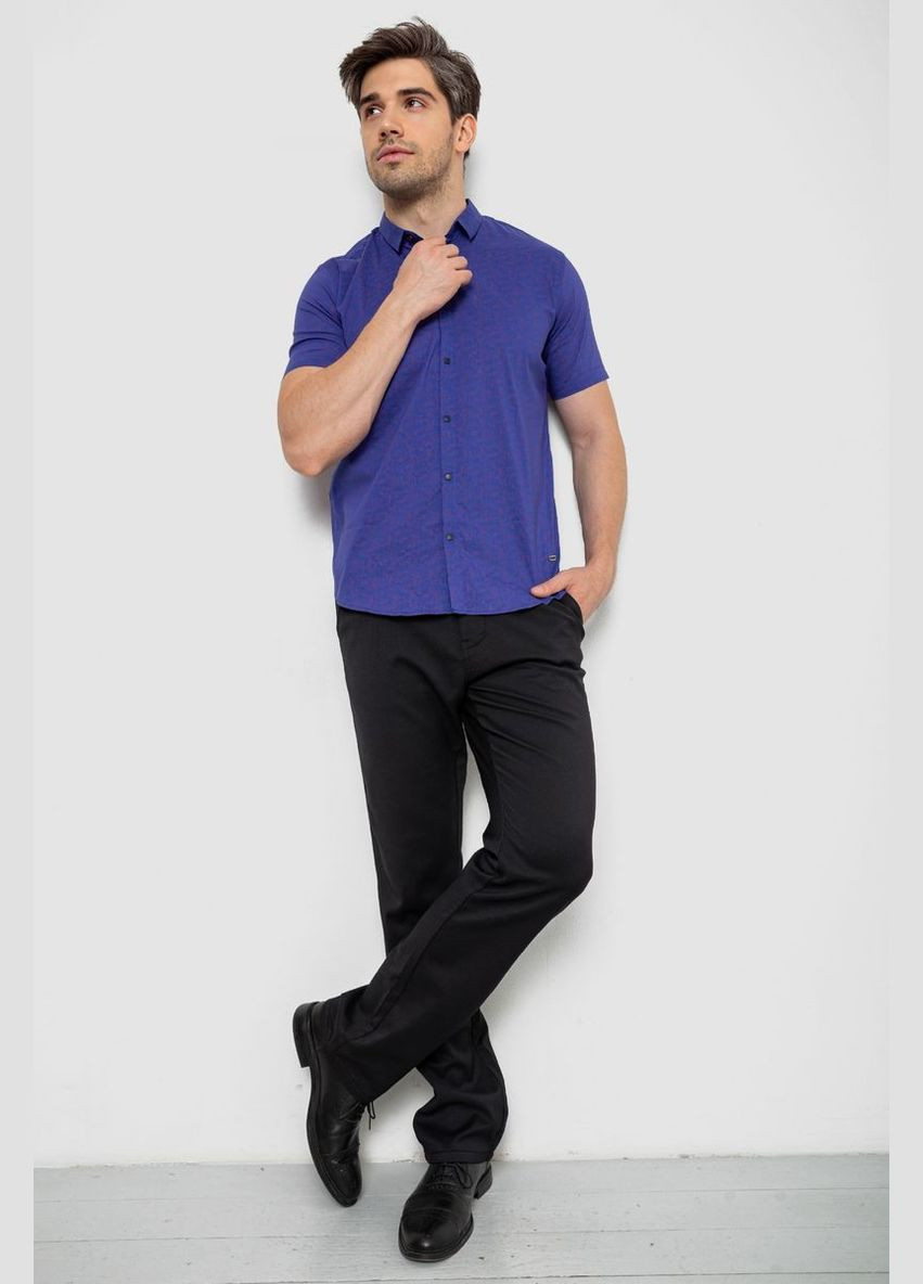 Сорочка чоловіча с принтом, колір фіолетовий, 214R6917-11 Ager (346345379)