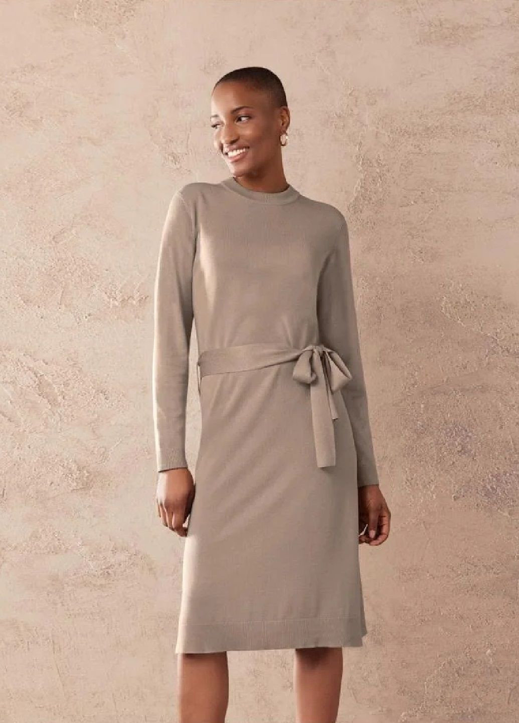 Світло-коричнева кежуал сукня тонкої в'язки з віскози Esmara