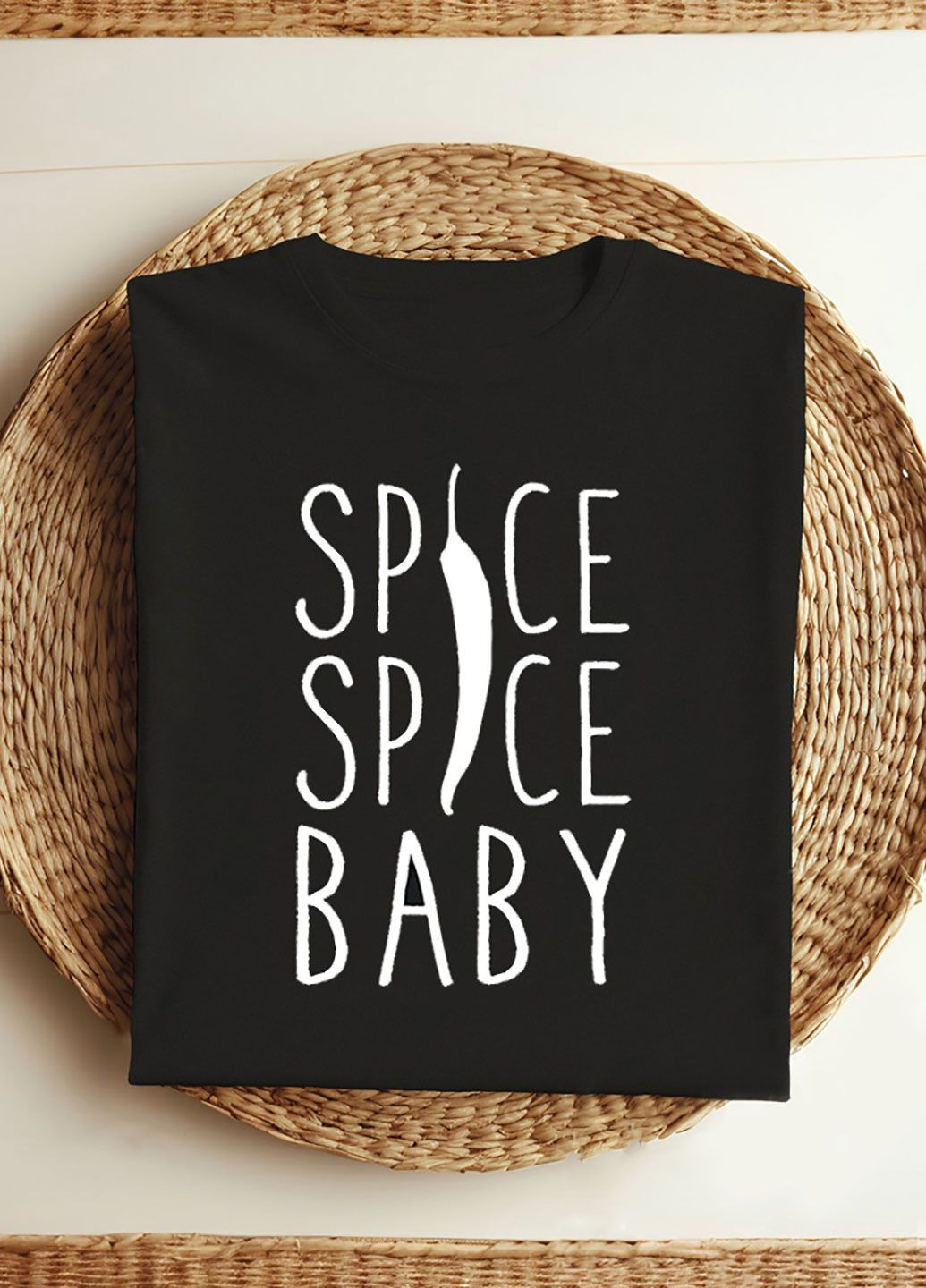 Черная демисезон футболка женская черная spicy baby Love&Live