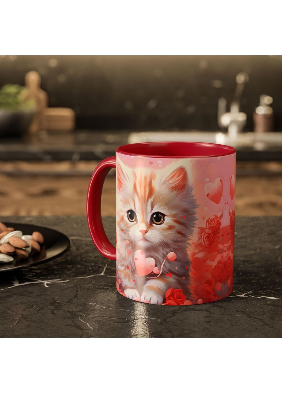 Керамическая чашка с дизайном "Котик"-2 No Brand (368671829)