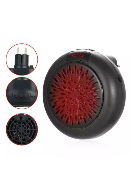 Тепловентилятор для дома обогреватель дуйчик таймер до 12 часов 900Вт Wonder Heater Black No Brand (350349200)