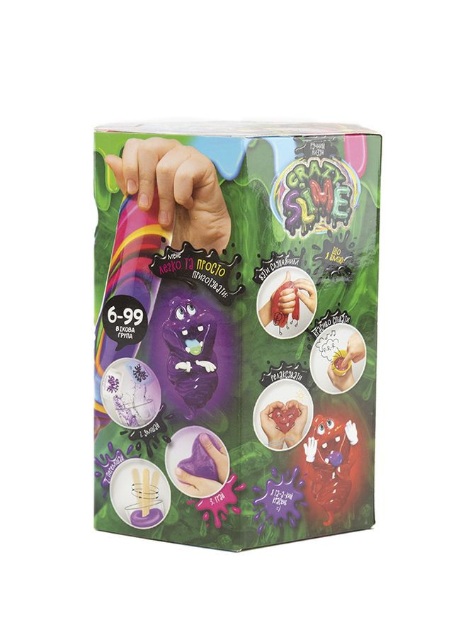 Безпечний освітній набір для проведення дослідів "Crazy Slime" колір різнокольоровий CB-00071982 Danko Toys (314892707)