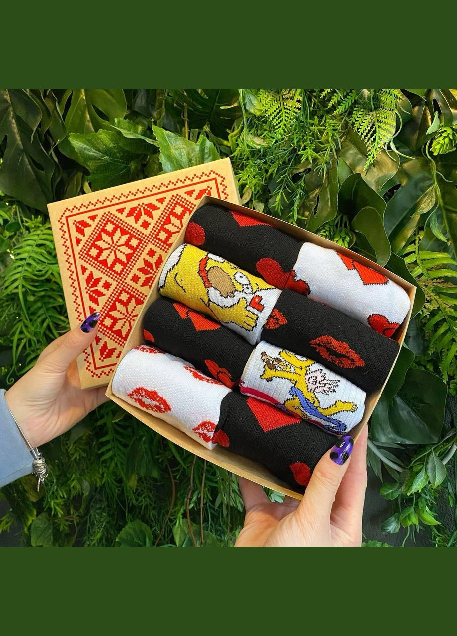 Комбинированные бокс мужских носков 40-45 г на 8 пар в подарочной коробке Vakko (307053820)