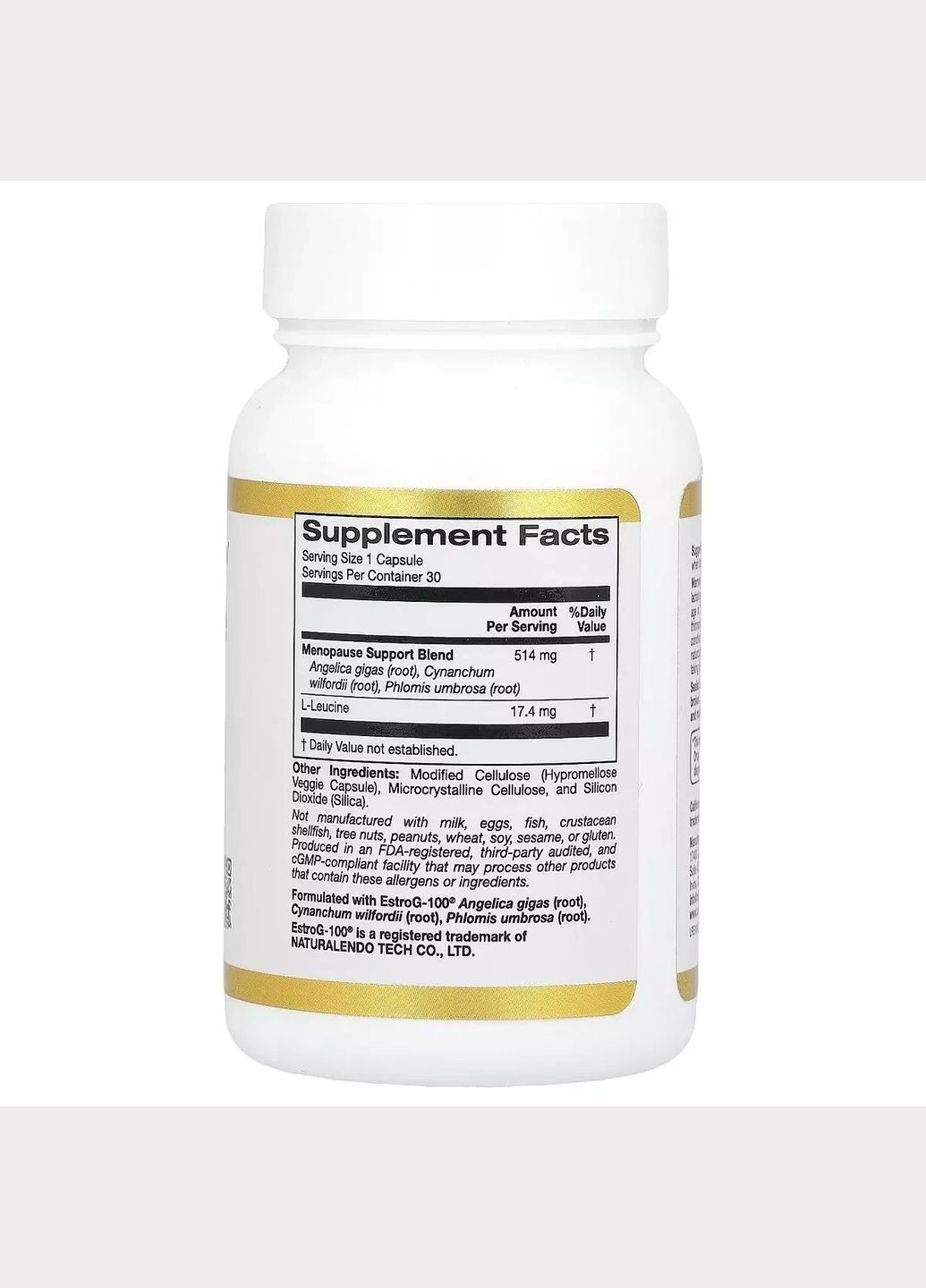 Підтримка під час менопаузи, Menopause Support,, 30 вегетеріанських капсул California Gold Nutrition (292006983)