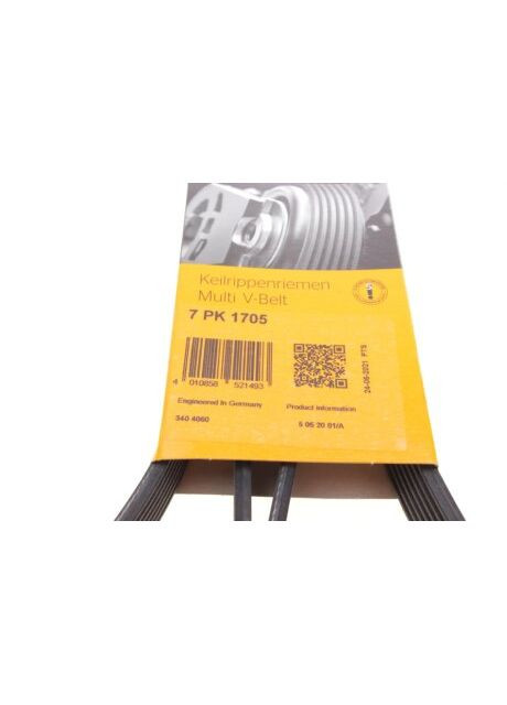 Ремень поликлиновый NISSAN MURANO II (Z51) 3.5 (Пр-во ) 7PK1705 ContiTech (366206950)