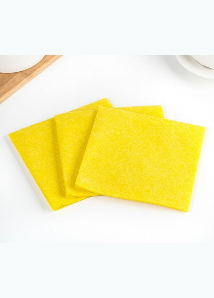 Набор салфеток тряпок для влажной и сухой уборки вискоза 3шт No Brand (306554534)