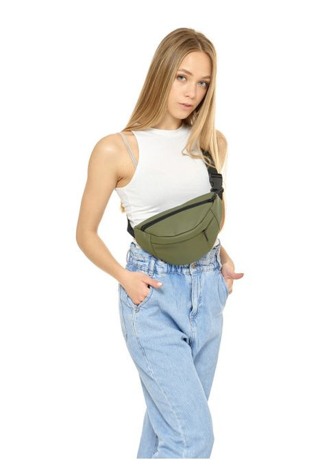 Сумка на пояс бананка Marina SKH зеленый хаки (SKU_85151019-VS) Sambag (302450262)