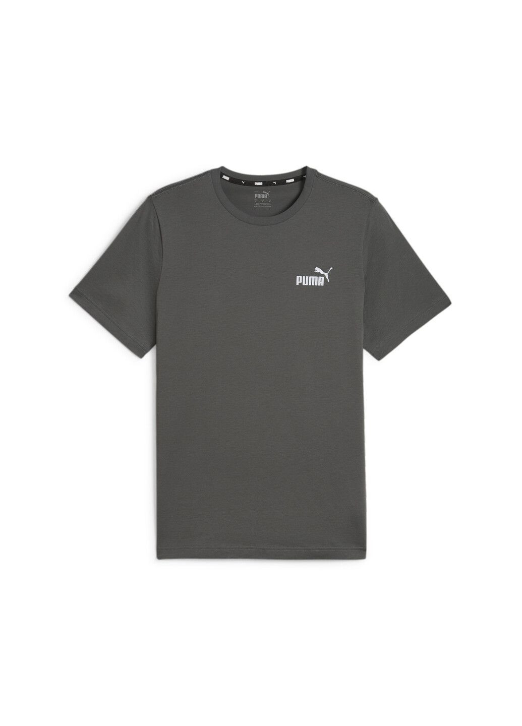 Серая футболка essentials small logo men's tee Puma
