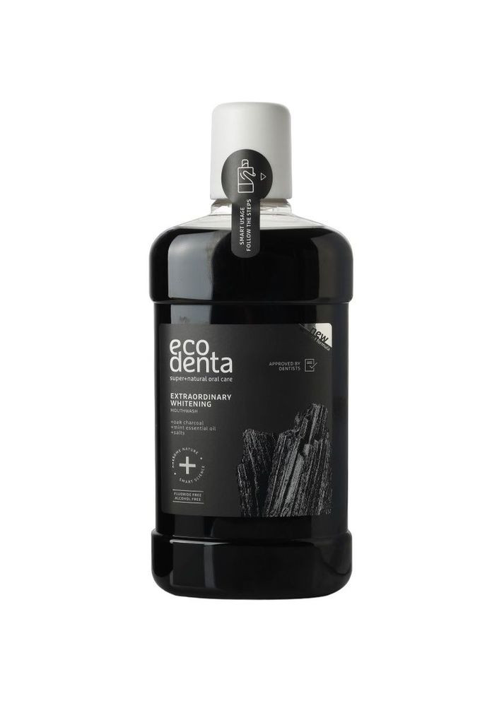 Ополаскиватель для полости рта Expert Line Extraordinary, с черным углем, 500 мл Ecodenta 4770001337264 (331860496)