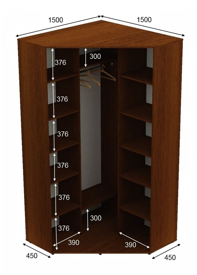 Шафа-купе дводверна кутова 150*150*250 Горіх лісовий Дзеркало/Дзеркало з піскострумним малюнком Угол-5 Алекса (360449851)