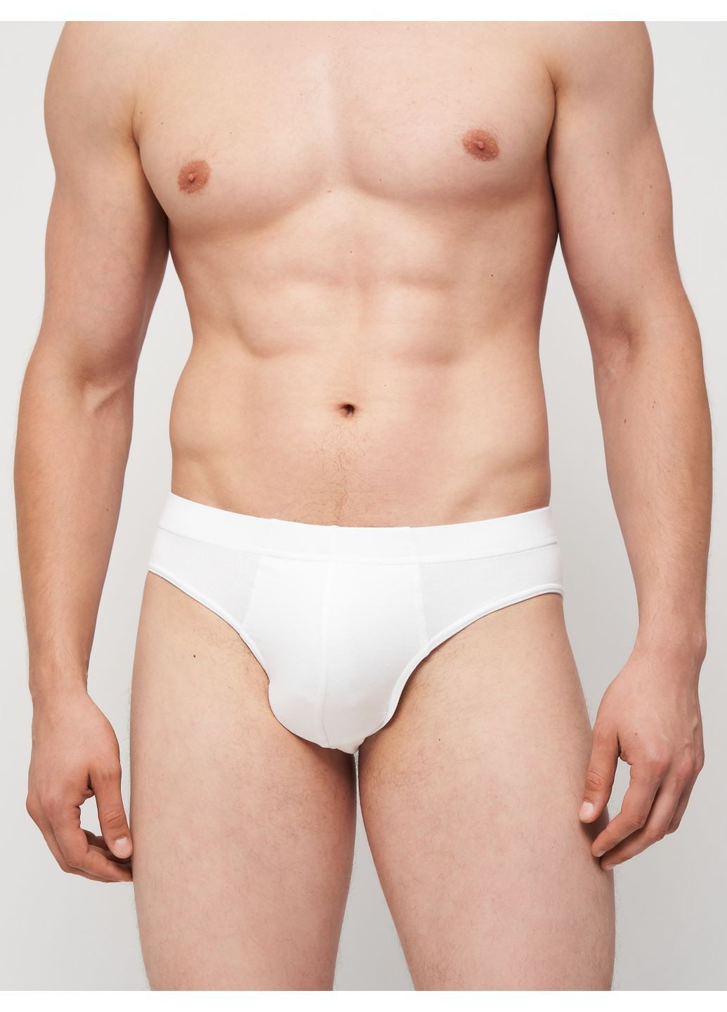 Труси-сліпи чоловічі білого кольору ТМ РОЗА Роза (353501723)