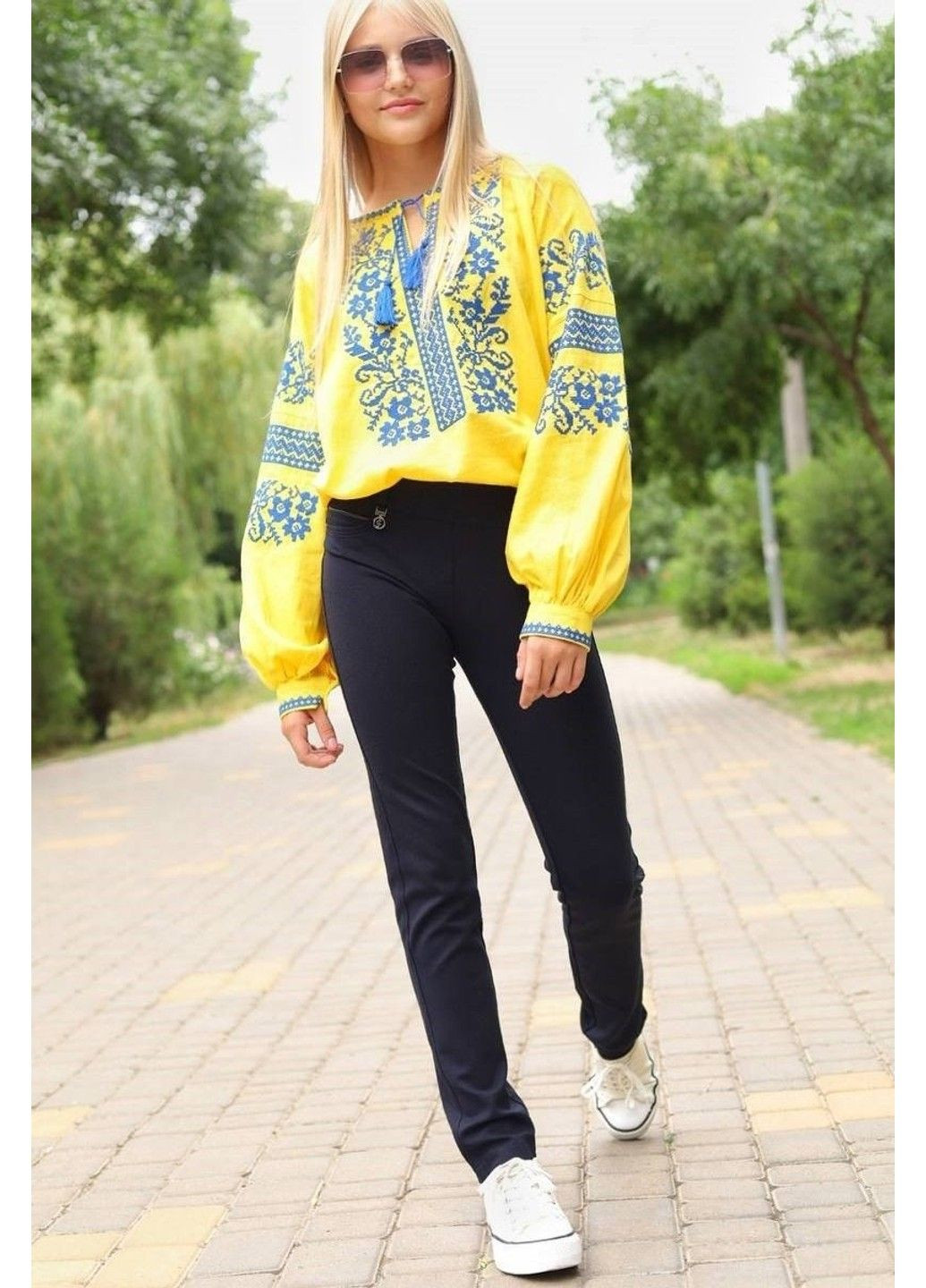 Штани дитячі сині Fudeyan (307500442)