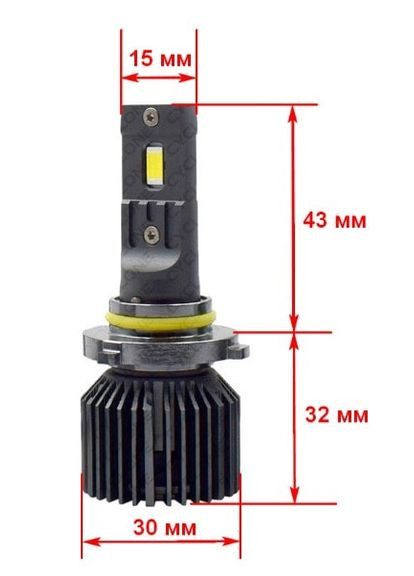 LED автолампа LED 9005 6000K TYPE 45 Cyclone (373038337)