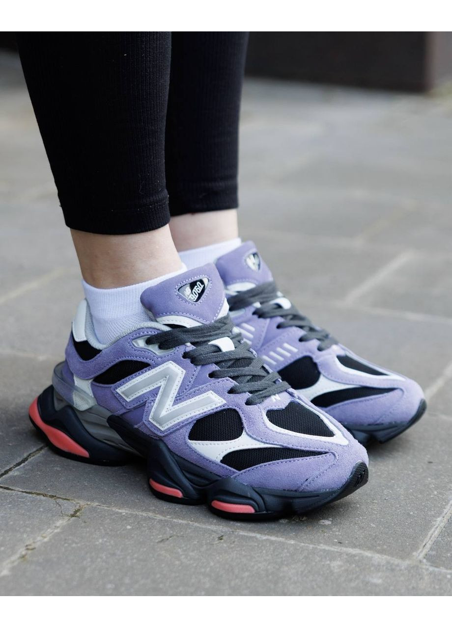 New Balance 9060 Violet Noir (КОПИЯ) No Brand фиолетовые всесезоны (372075112)