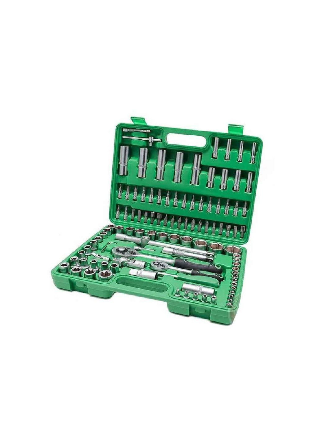 Набор инструментов 1/2 1/4 108 ед., CrV ET-6108SP ТМ Intertool (305202931)