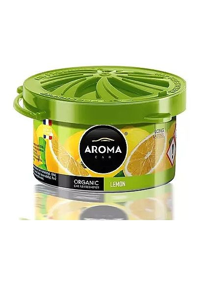 Автомобільний ароматизатор Organic Lemon 40g (1168973-125150) Aroma Car (365820329)