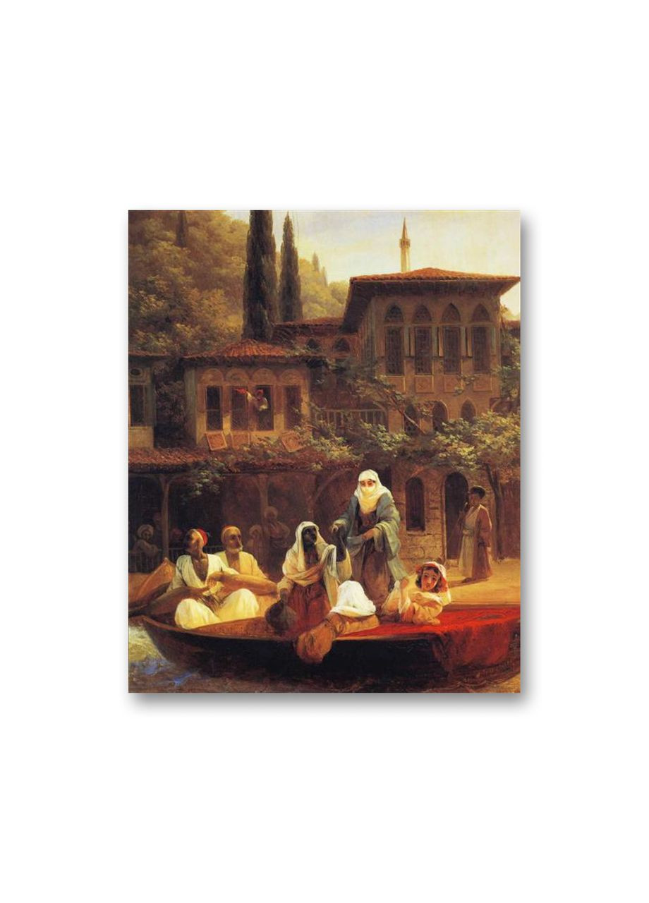 Друк на полотні На човні по Кумкапи в Константинополі Іван Айвазовський 40x80 No Brand (346494662)
