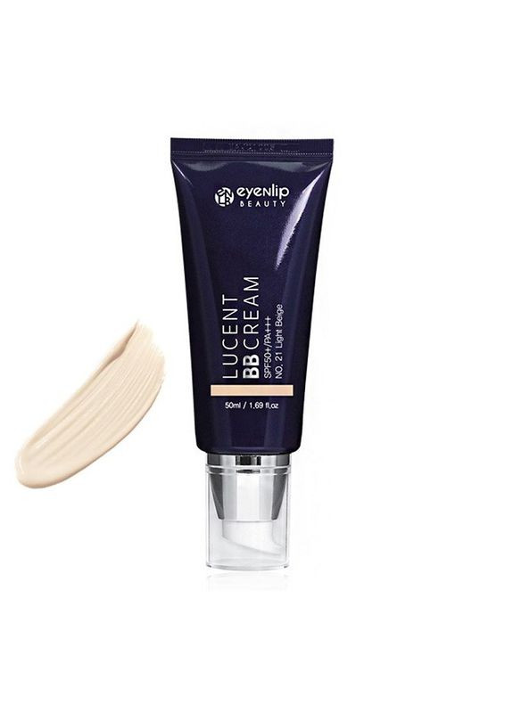 Увлажняющий крем для лица Lucent BB Cream SPF 50+ PA+++ №21 Light Beige 50 ml Eyenlip (358500202)