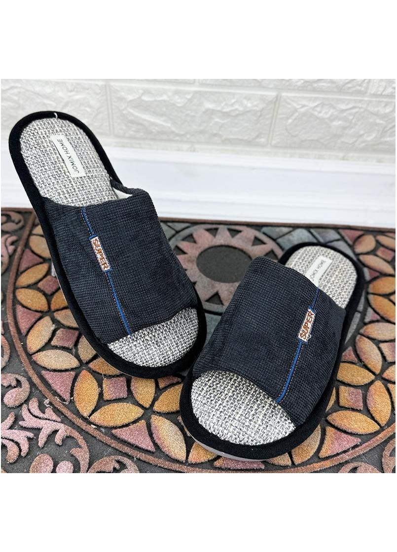 Домашні чоловічі тапочки відкриті VS-0010244-1 Чорні Jomix (366962178)