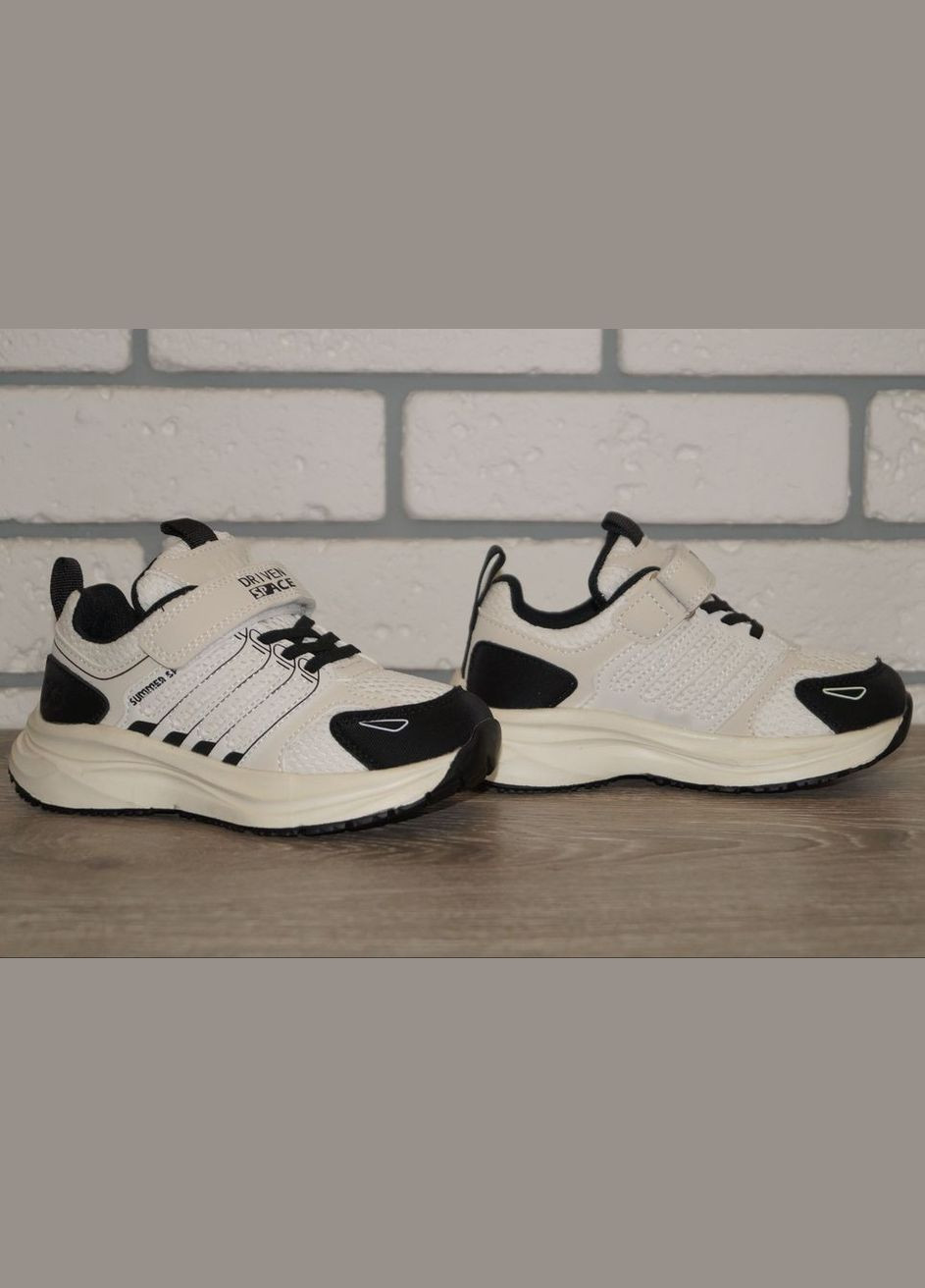 Бежевые демисезонные кроссовки спортивные бежевые с черным Jong Golf