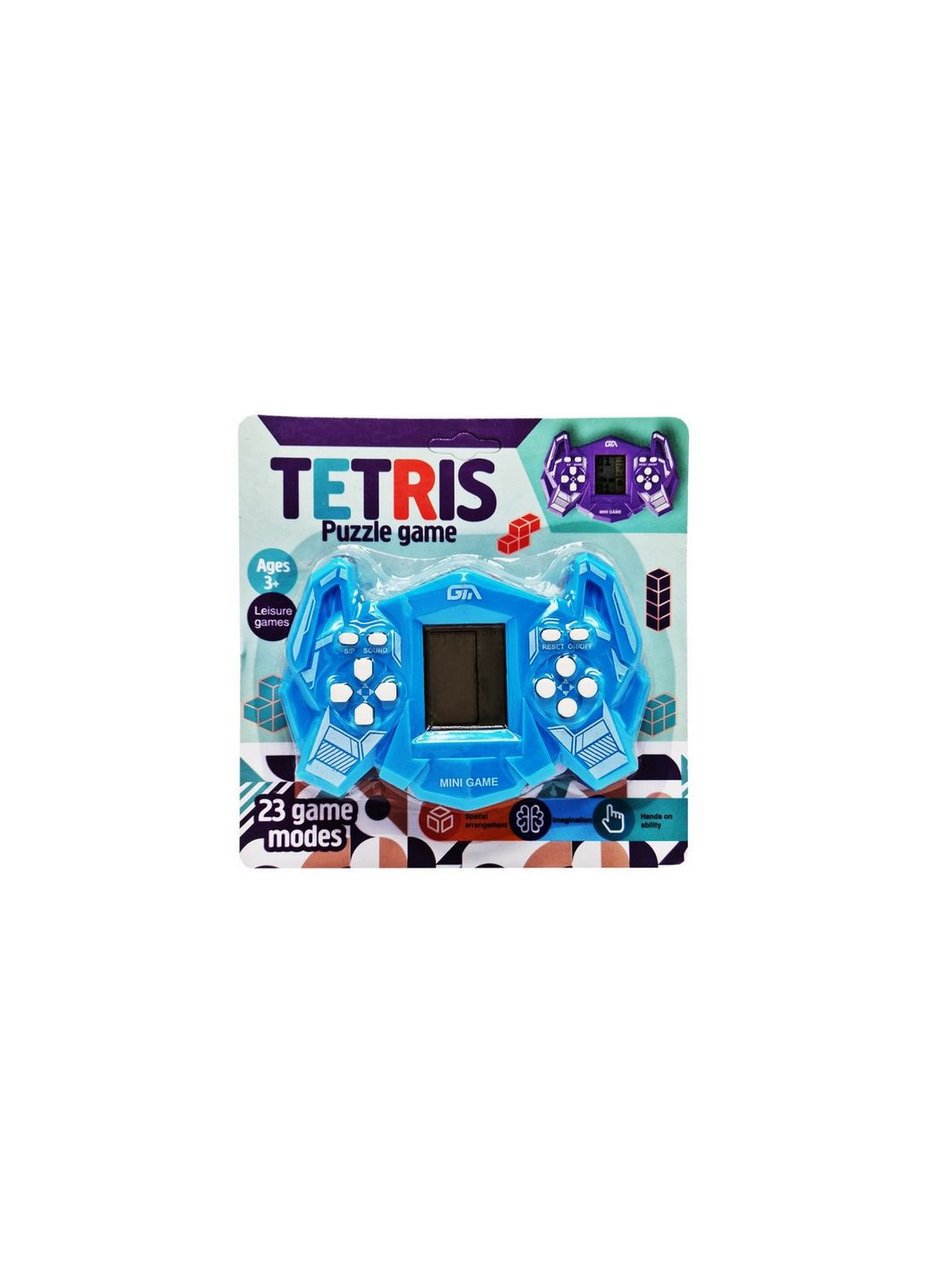 Інтерактивна іграшка Тетріс 158 C-6, 23 ігри Блакитний Bambi (283022052)