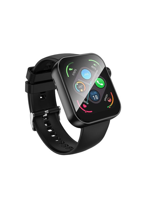 Смарт-часы BD13 42mm. 230 mAh. Smart sports watch (call version) черный Borofone (370612801)
