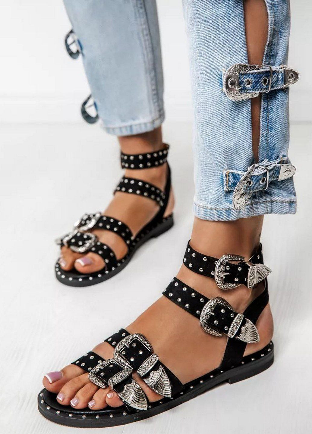 Черные босоножки Adele