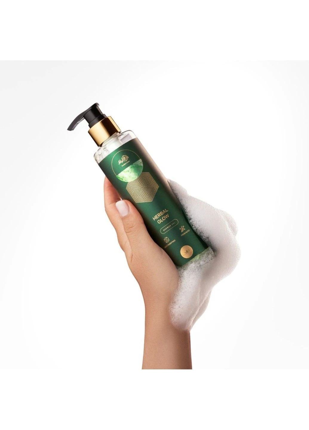 Парфюмированный гель для душа Зеленая роса HERBAL GLOW 250 мл MyIDi (397407969)