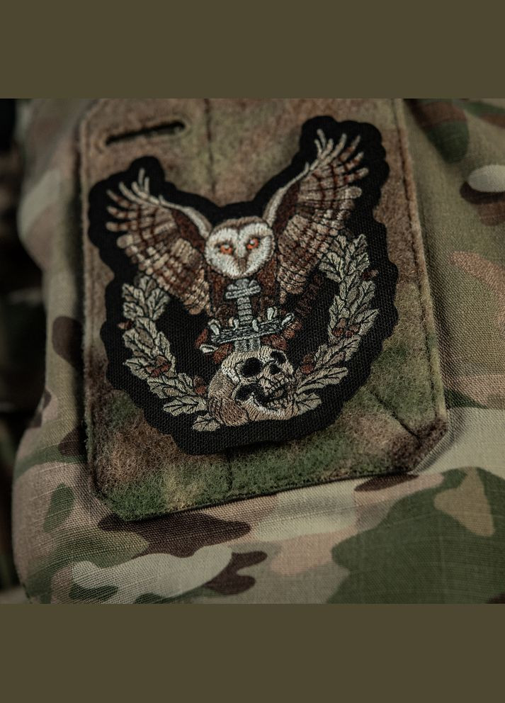 Нашивка Сова (вишивка) Black M-TAC (315047522)