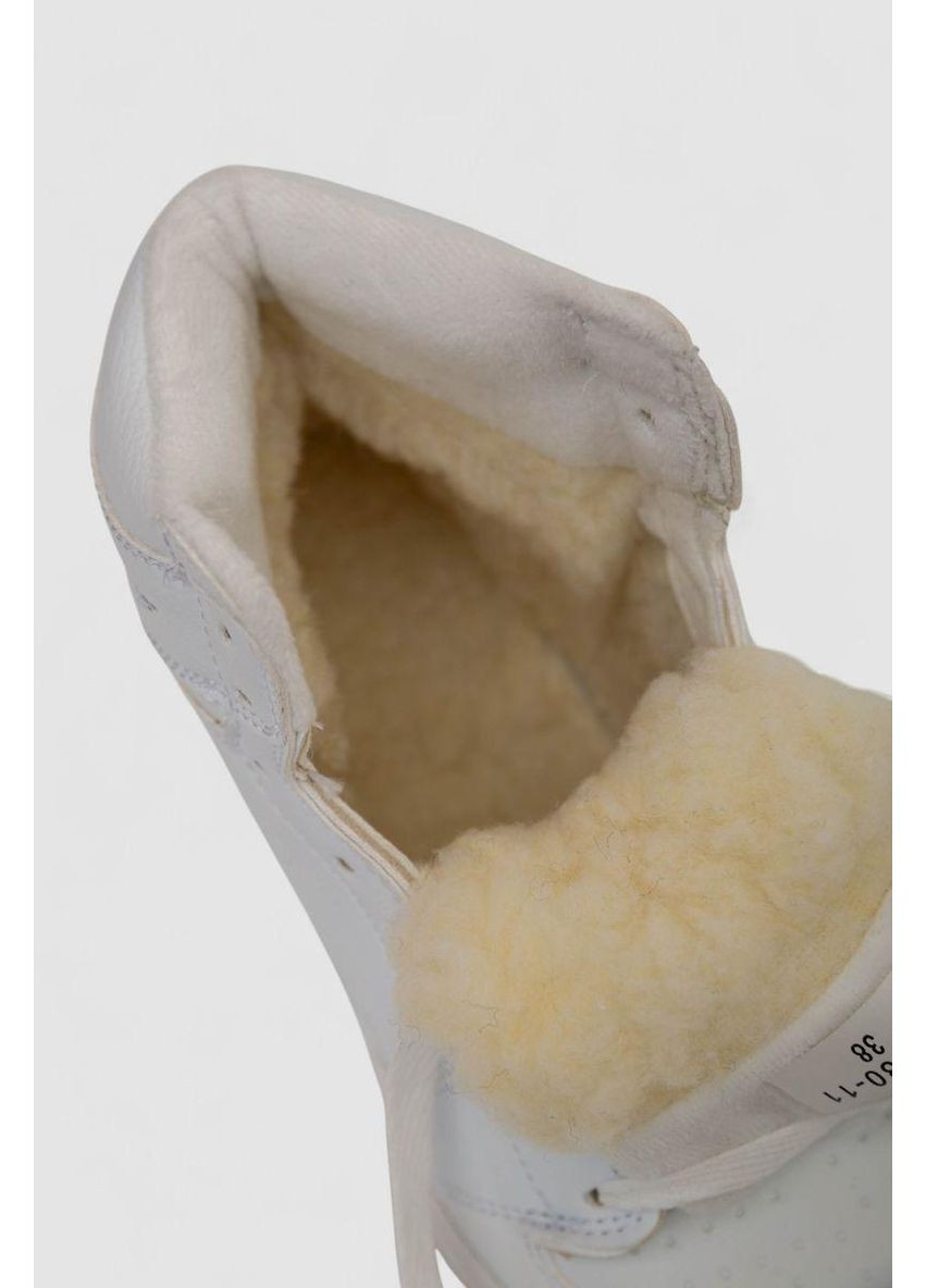 Кроссовки женские зимние на меху, 248RH1030 No Brand белые (368704365)