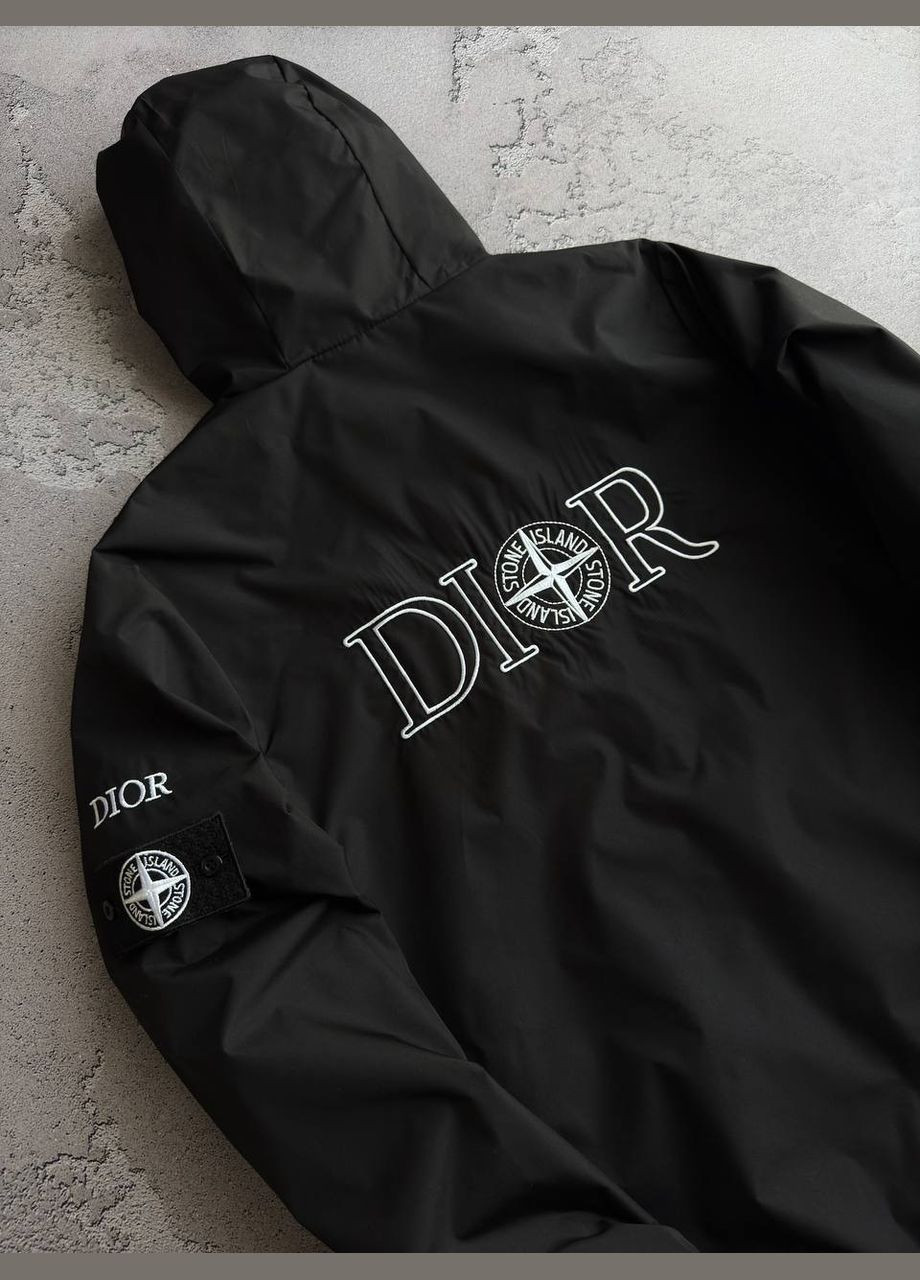 Чорна демісезонна вітровка No Brand