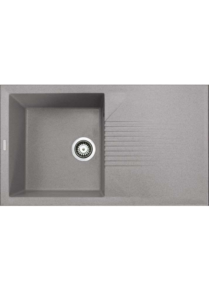 Кухонная мойка из искусственного камня/кварцевая 850х500х240мм, прямоугольная NOVAK Terra Серо-бежевая (33830850500) Adamant (370769876)
