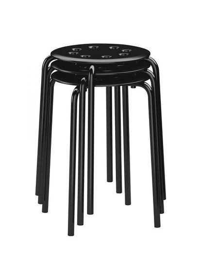 Табурет чорний IKEA (272150202)