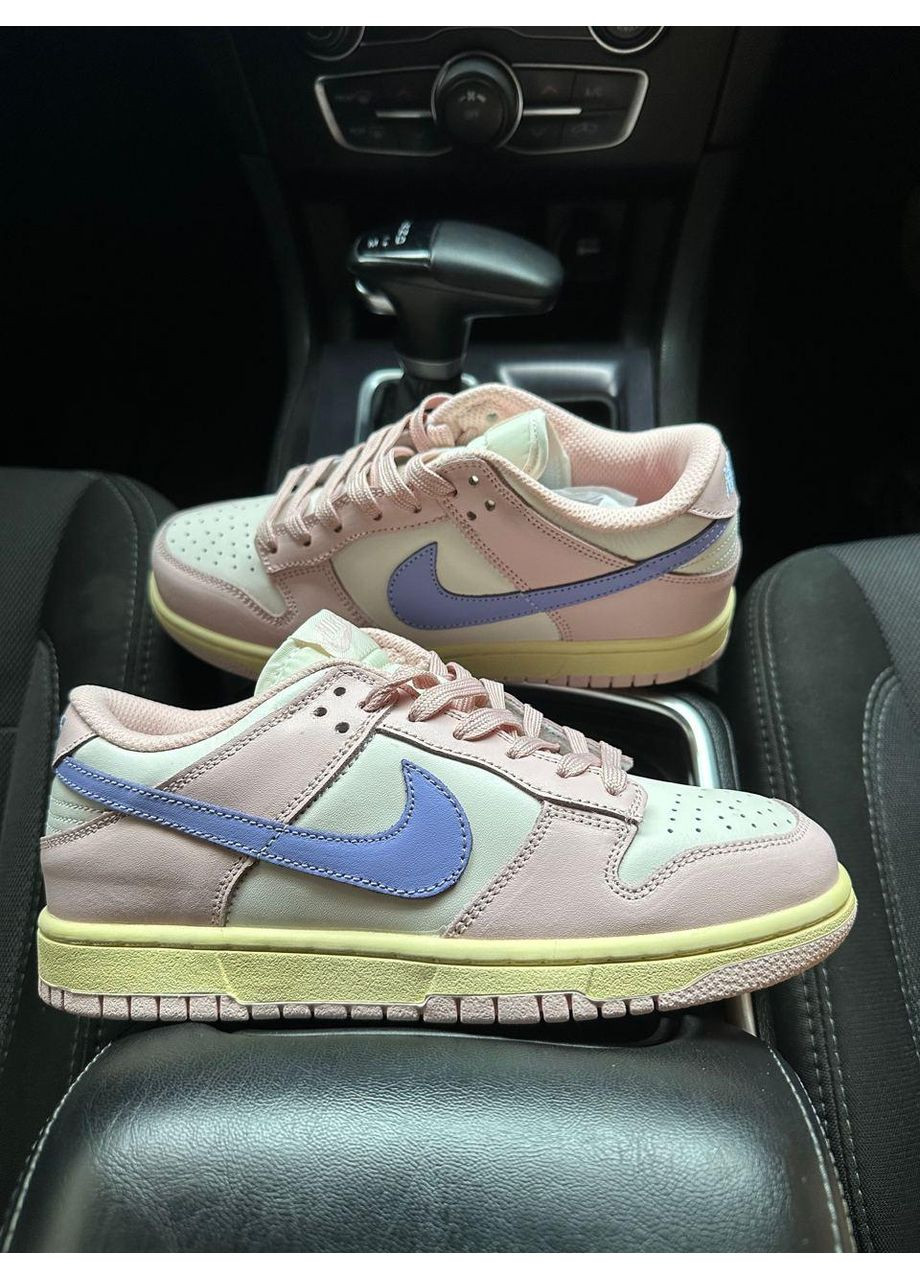 Розовые демисезонные кроссовки мужские nike sb dunk pink oxford найк сб данк No Brand