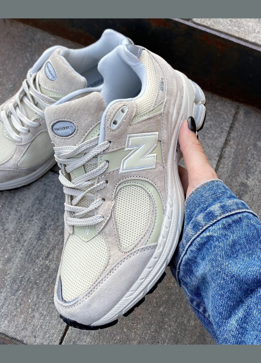 Кроссовки женские и мужские New Balance 2002R beige | Нью Беланс 2002R бежевые No Brand бежевые демисезоны (316663487)