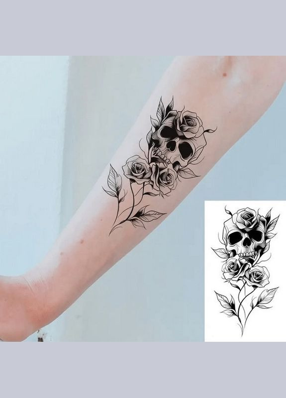 Набір дитячих тимчасових татуювань "Чорні міні №5" black-tattoo-mini-set-5-T Fresh Tattoo (337170796)