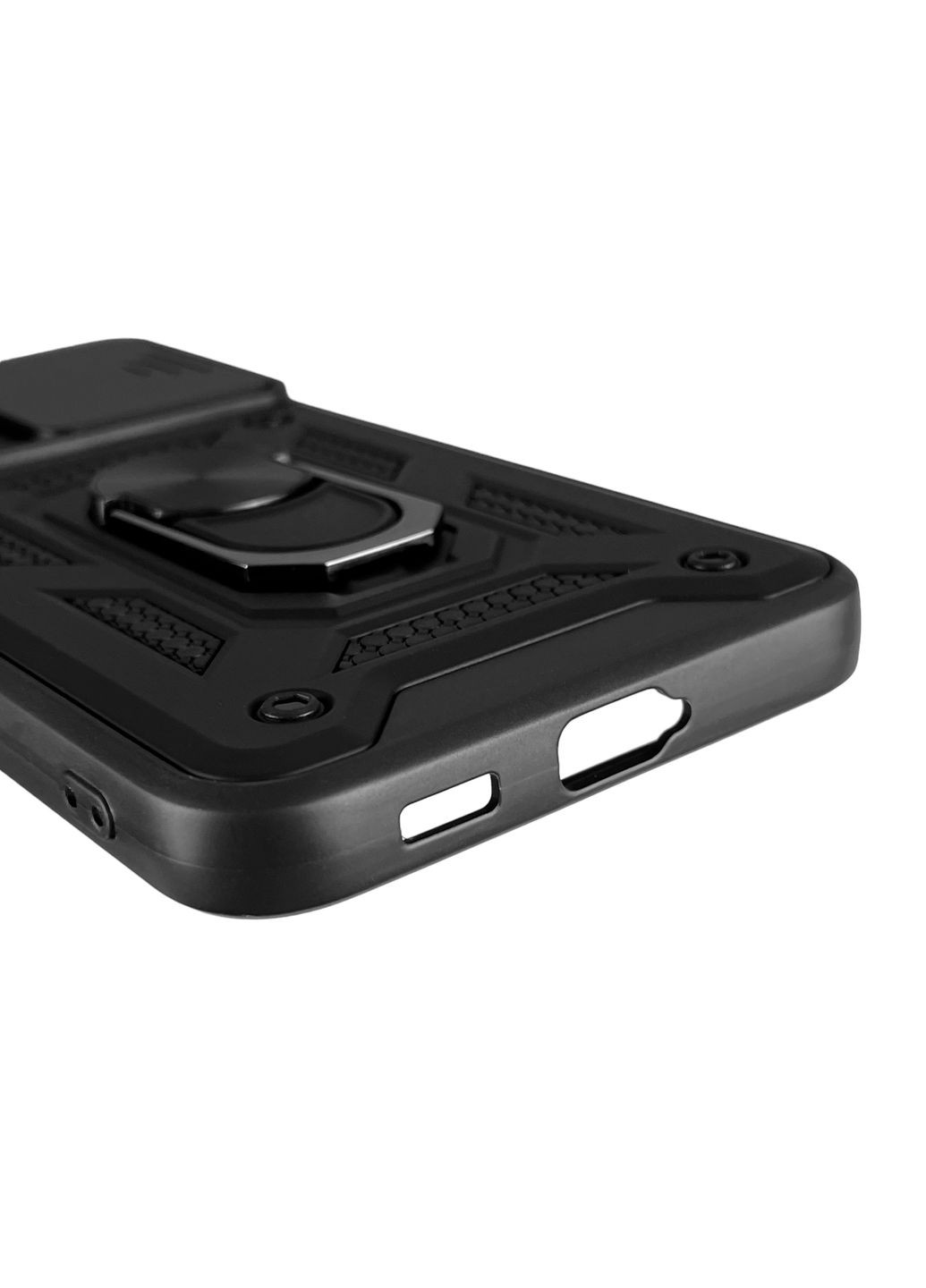 Чехол для Galaxy S22 Plus (SM-S906B) бронированный с кольцом со шторкой на самсунг с22 плюс чёрный rg1 Samsung (366018767)