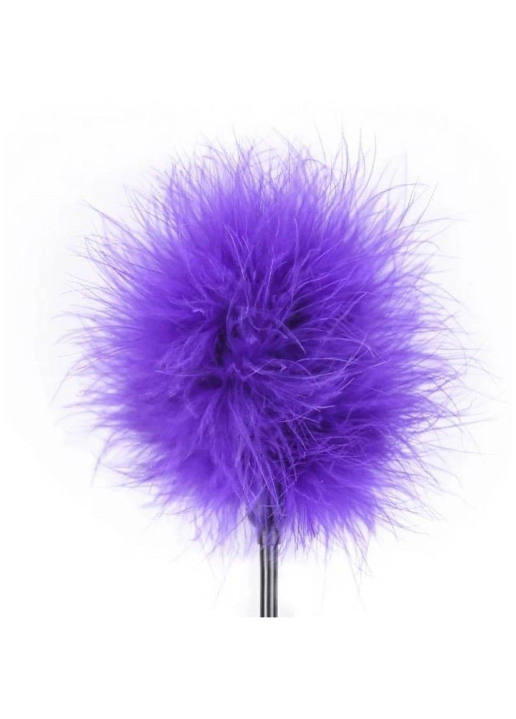 Тиклер на короткой ручке, перо, фиолетовый, 20 см DS Fetish (292011644)