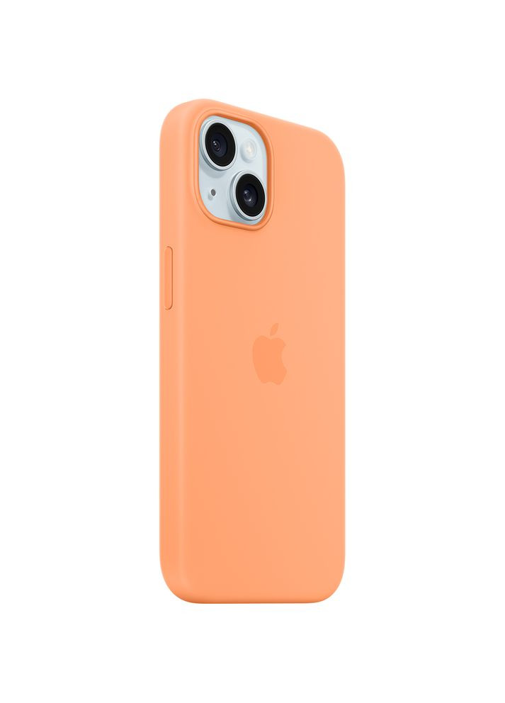 Чохол для iPhone 15 Silicone Case with MagSafe Orange Sorbet (MT0W3ZM/A) Apple (316696787)