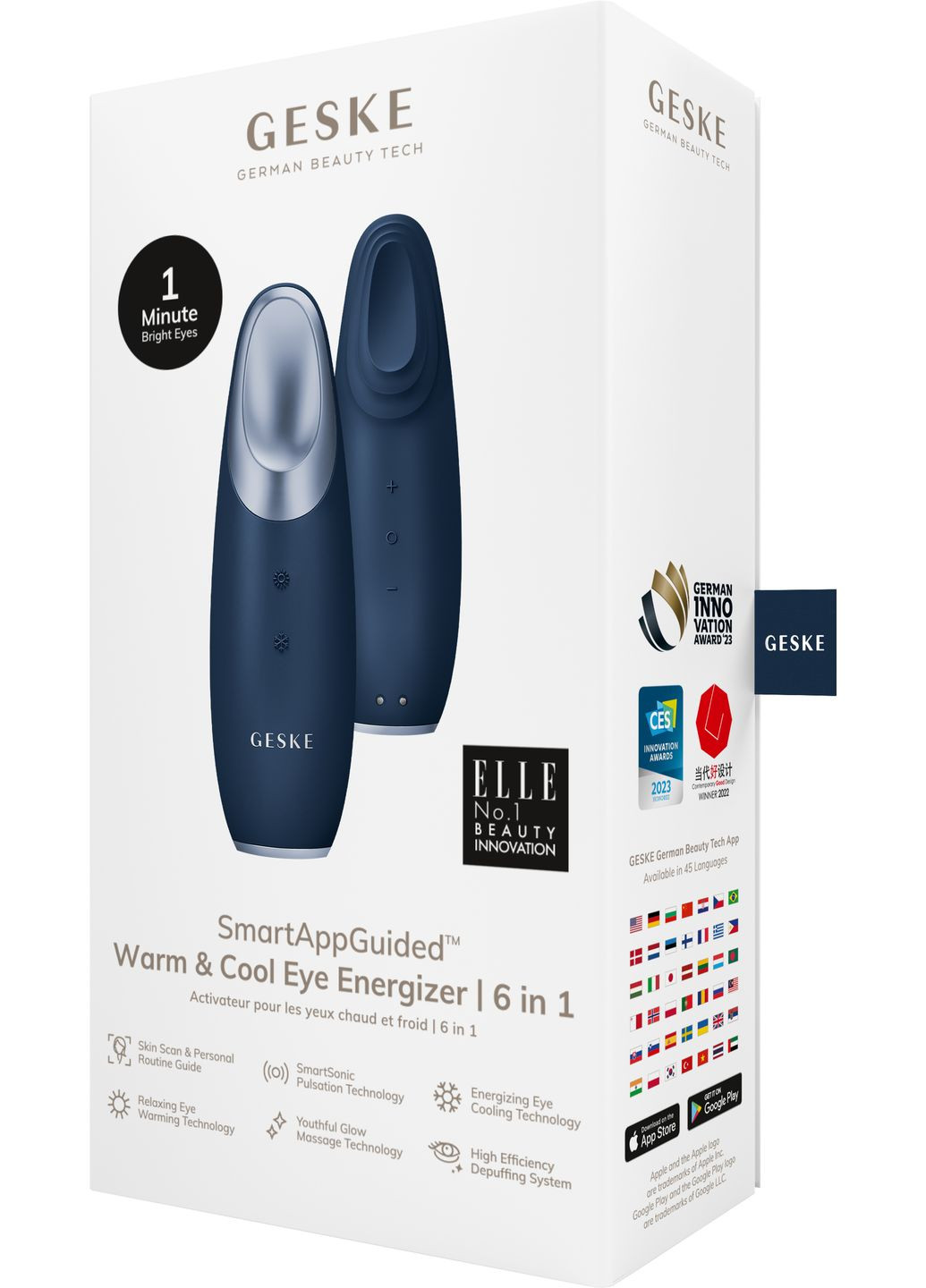 Энерджайзер для глаз Warm&Cool Eye Energizer 6в1 midnight GESKE (341526190)