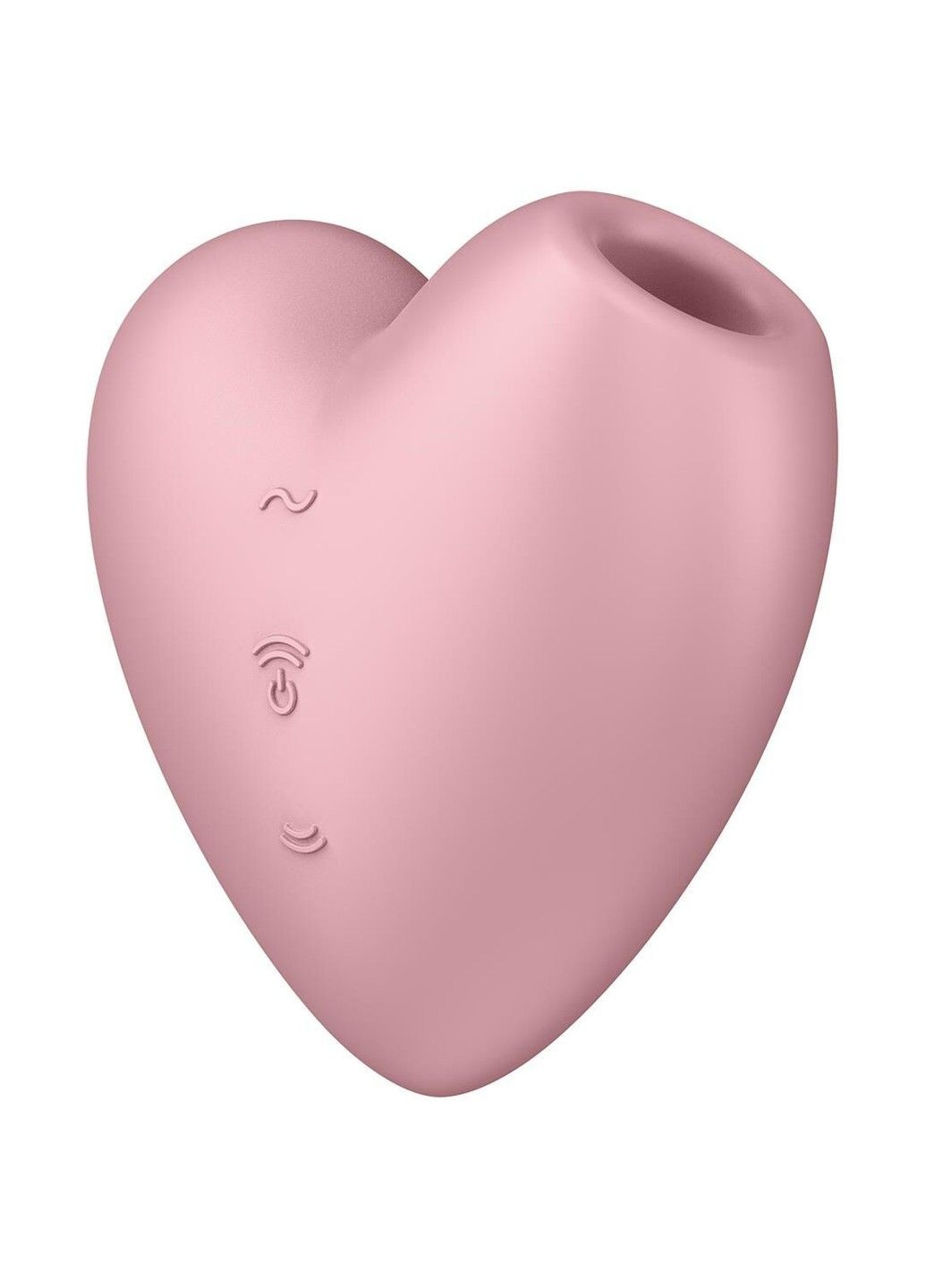 Вакуумний стимулятор-серце з вібрацією Cutie Heart Light Red Satisfyer (298349724)