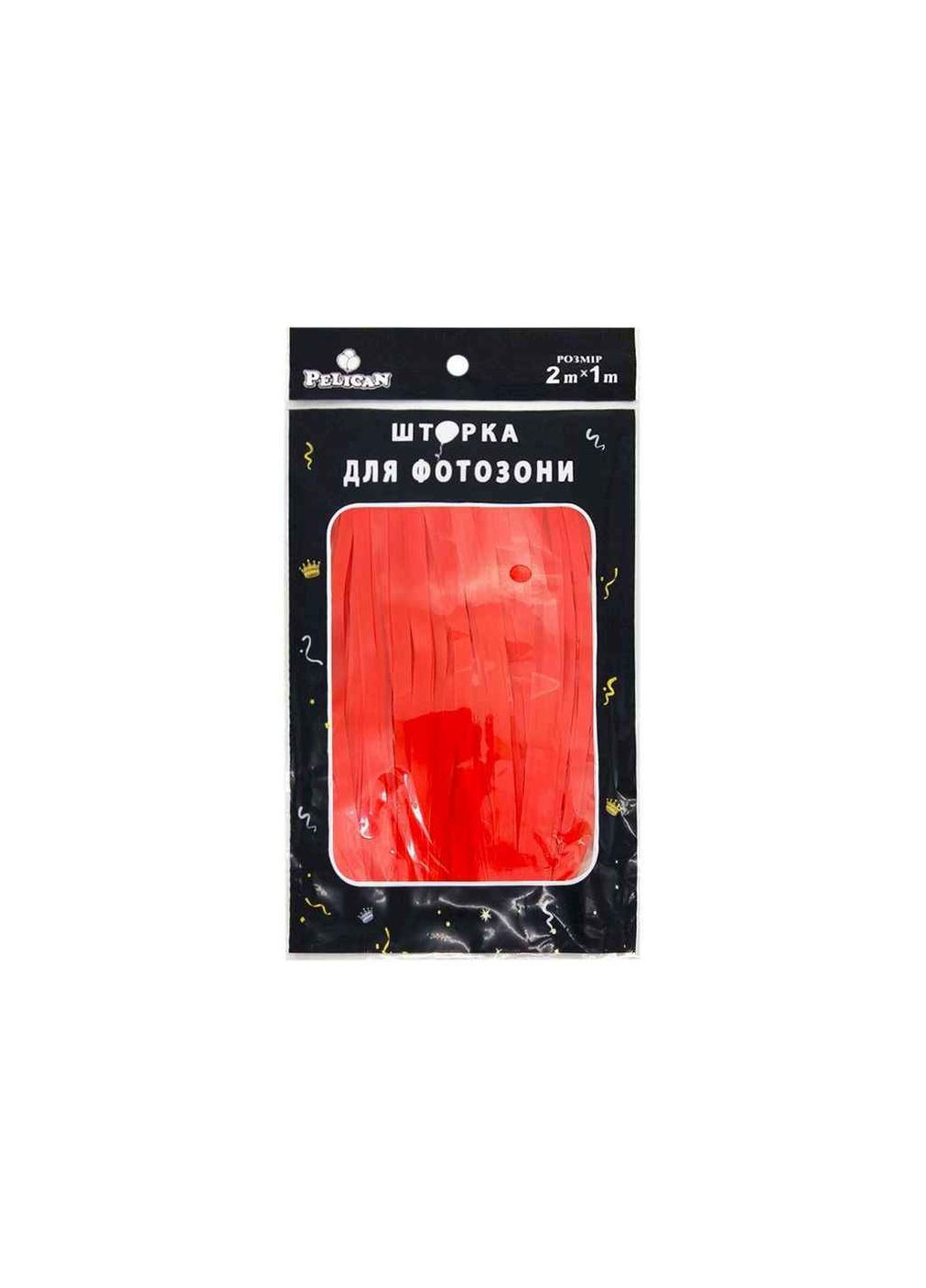 Шторка для фотозони 1m*2m "Флуоресцентна" #181 червоний арт.872181 PELICAN (362353717)